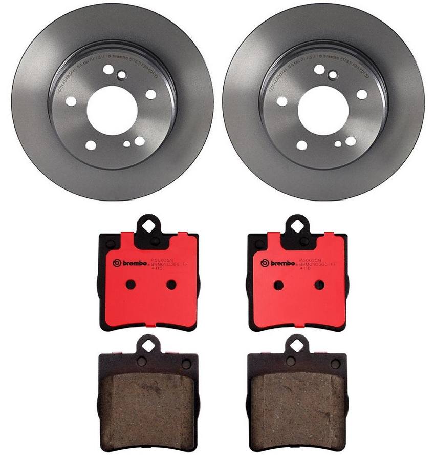 Brembo Brakes Kit - Pads and Rotors Rear (278mm) (Ceramic)